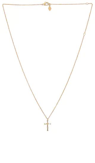Dominique Cross Pendant Necklace in Gold | Revolve Clothing (Global)