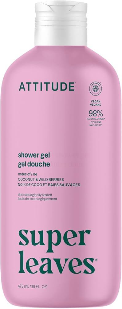 ATTITUDE Body Wash, EWG Verified Shower Gel, Dermatologically Tested, Plant and Mineral-Based, Ve... | Amazon (US)