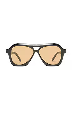 Le Specs Drizzle Sunglasses in Black & Light Brown Mono from Revolve.com | Revolve Clothing (Global)