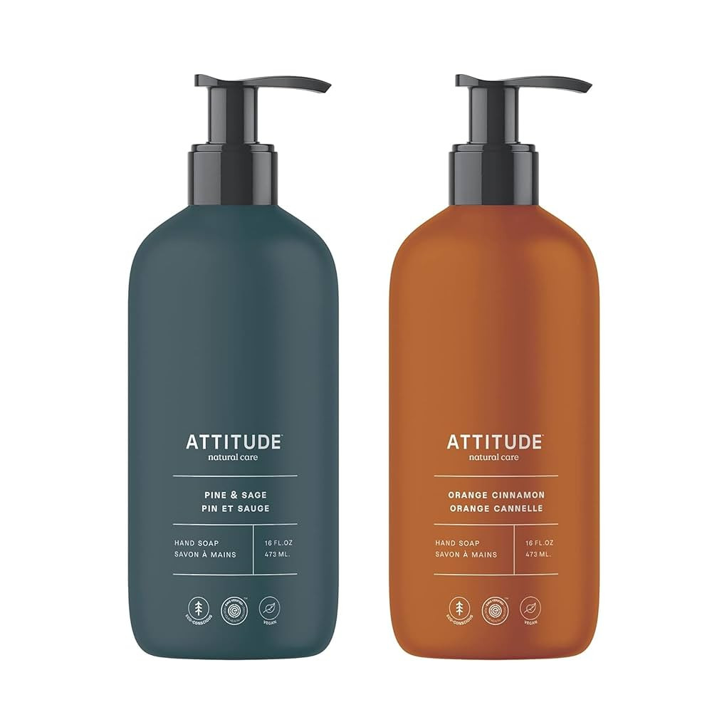Bundle of ATTITUDE Liquid Hand Soap, EWG Verified, Plant and Mineral-Based, Vegan Personal Care P... | Amazon (US)