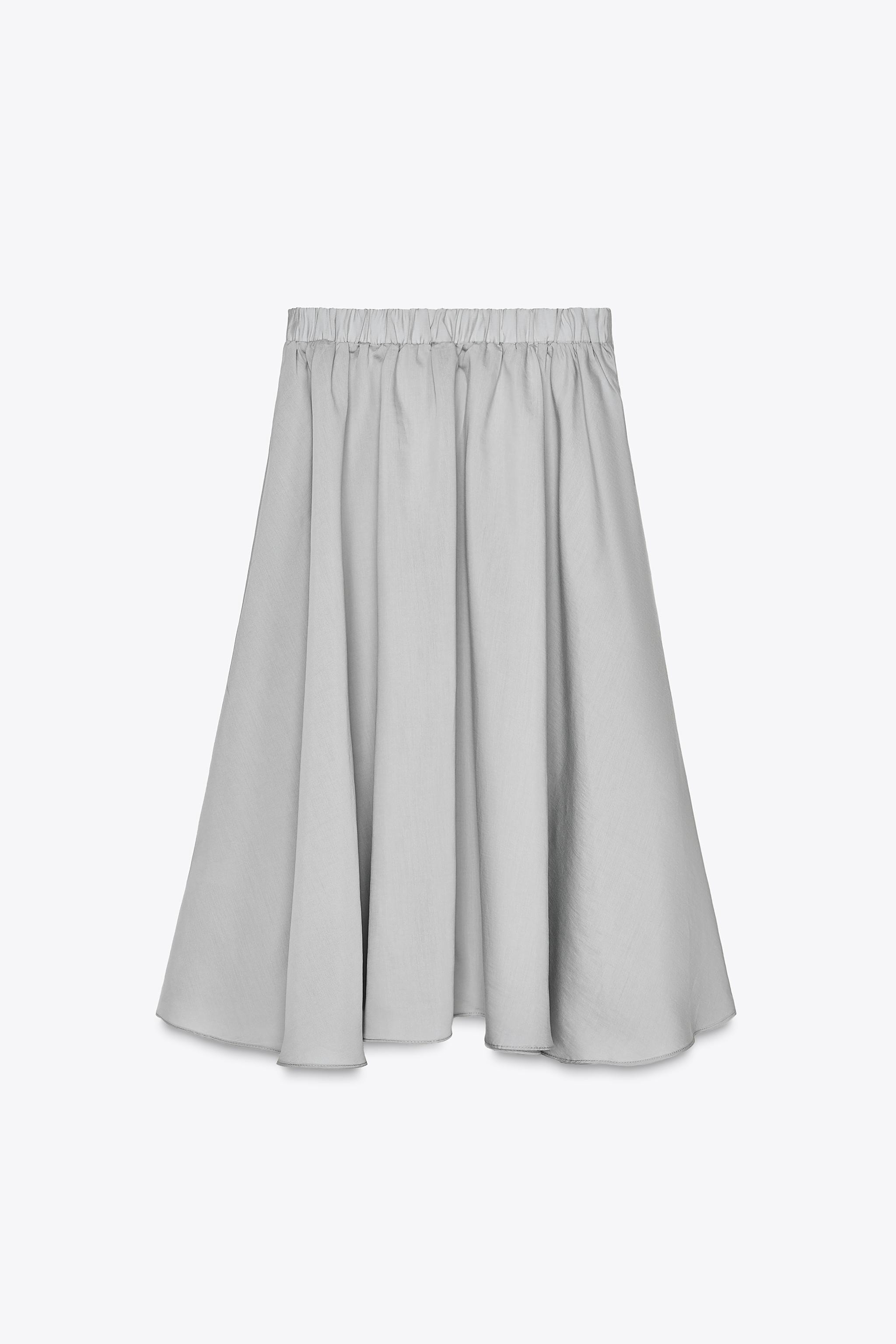 VOLUMINOUS FLOWY MIDI SKIRT | Zara US