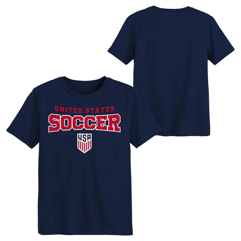 United States Men's National Team USMNT USA Youth Navy Arch-Over Logo Soccer Tee | Walmart (US)