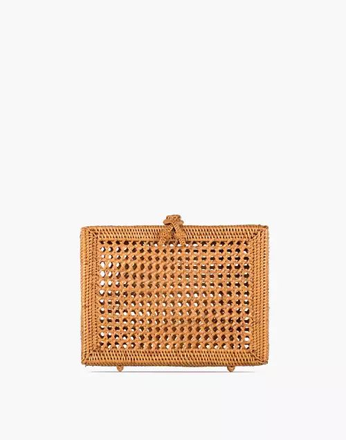 Bembien® Flora Rattan Box Clutch | Madewell