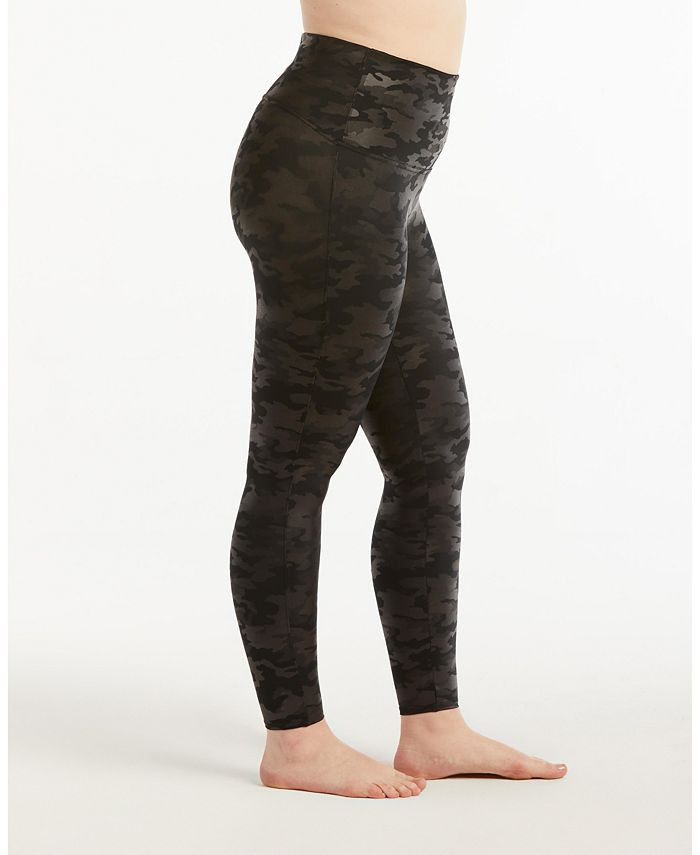 Plus Size Camo Faux-Leather Leggings | Macys (US)