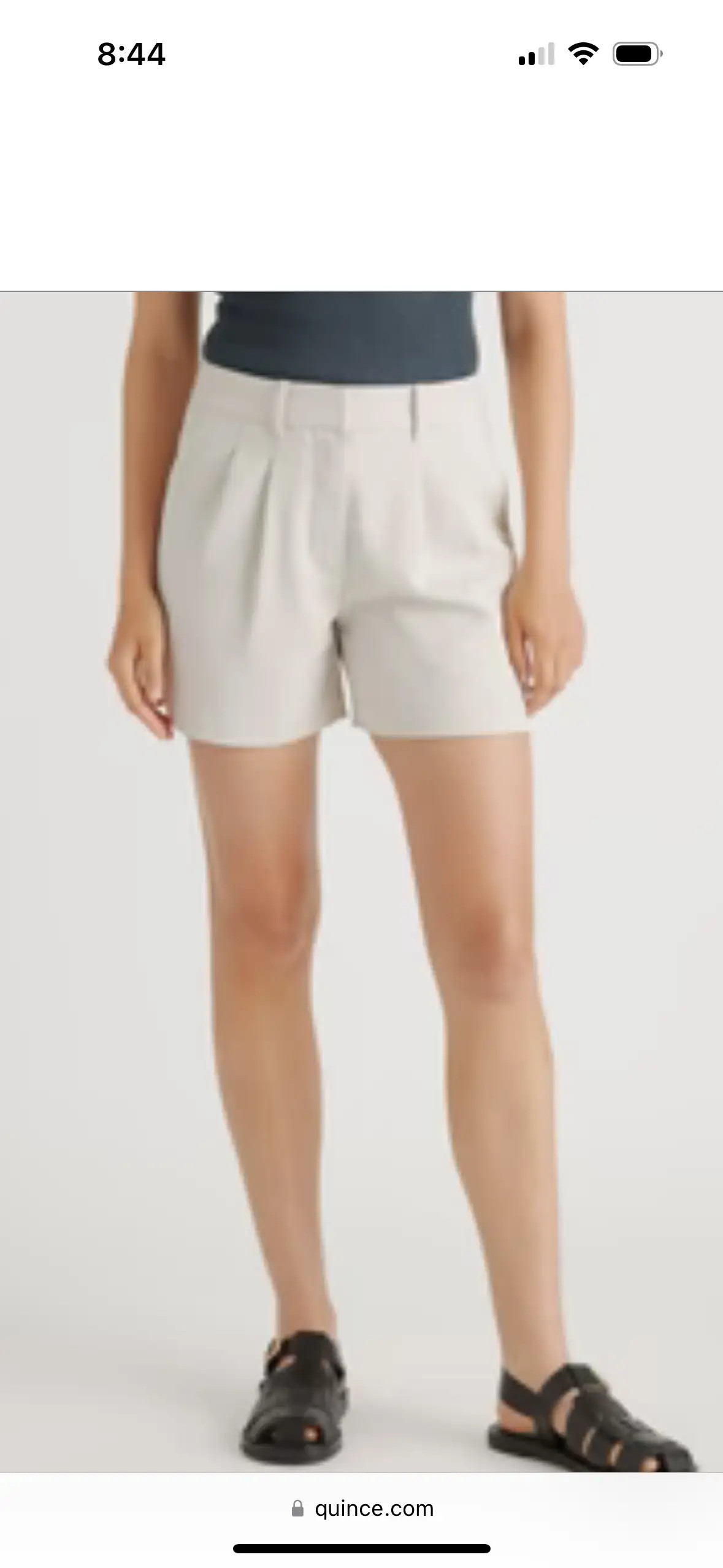 Stretch Crepe Pleated Shorts | Quince
