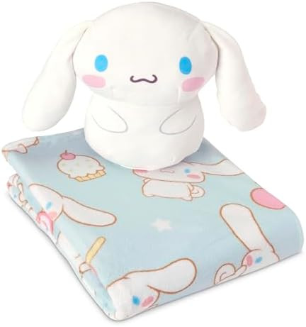 Northwest Cinnamoroll Sweet Treat Cinnamaroll Hugger Pillow & Silk Touch Throw Blanket Set, Stuff... | Amazon (US)