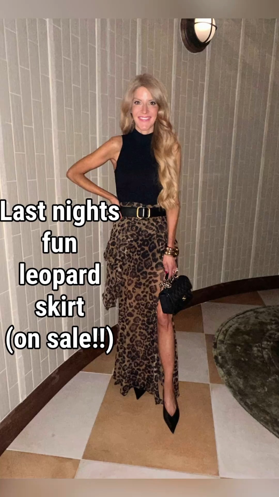 Leopard maxi skirt on sale! Date night holiday outfit 

#LTKootd #LTKHoliday #LTKSaleAlert