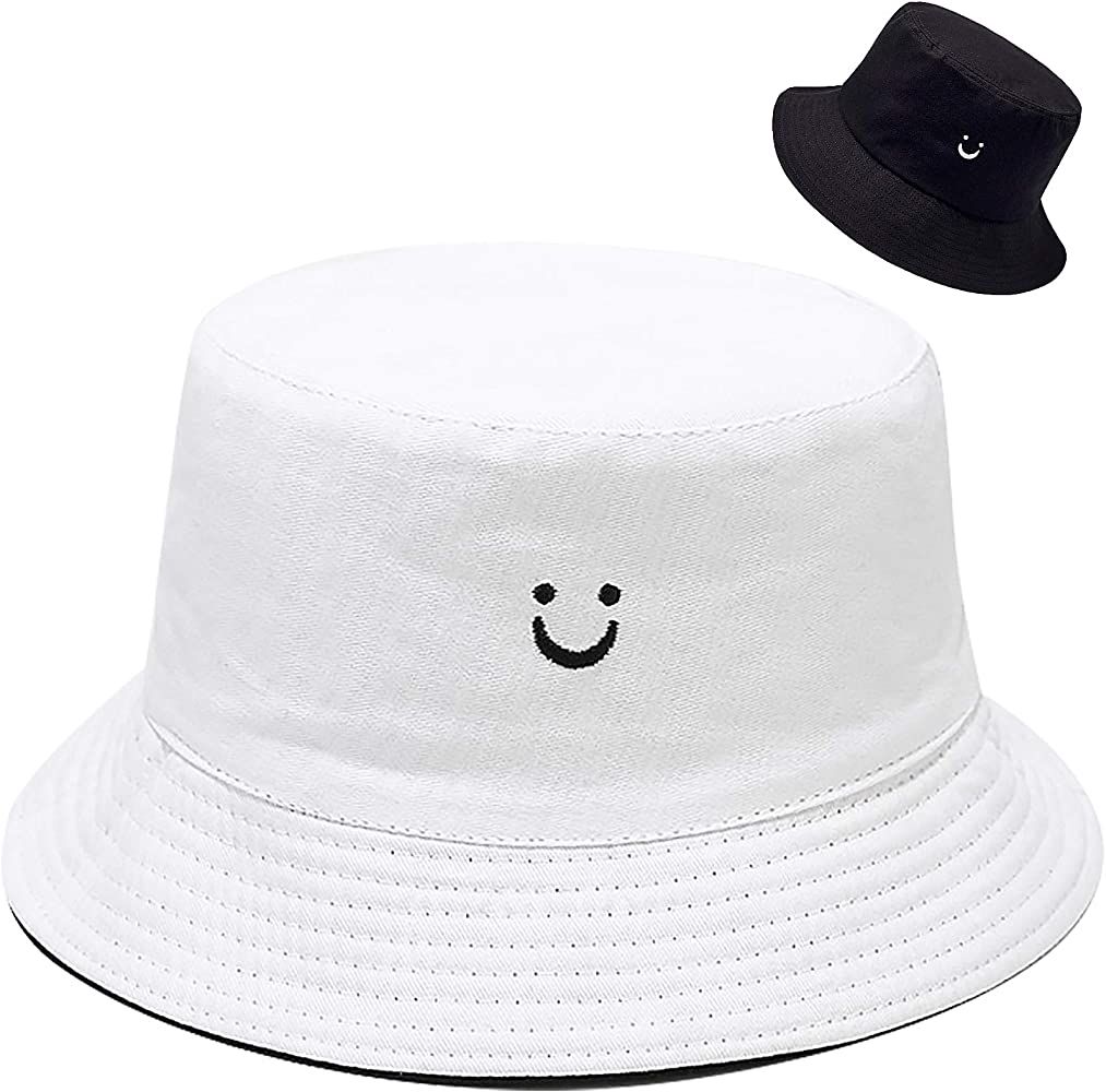 Malaxlx Unisex Bucket Hat Beach Sun Hat Aesthetic Fishing Hat for Men Women Teens, Reversible Dou... | Amazon (US)