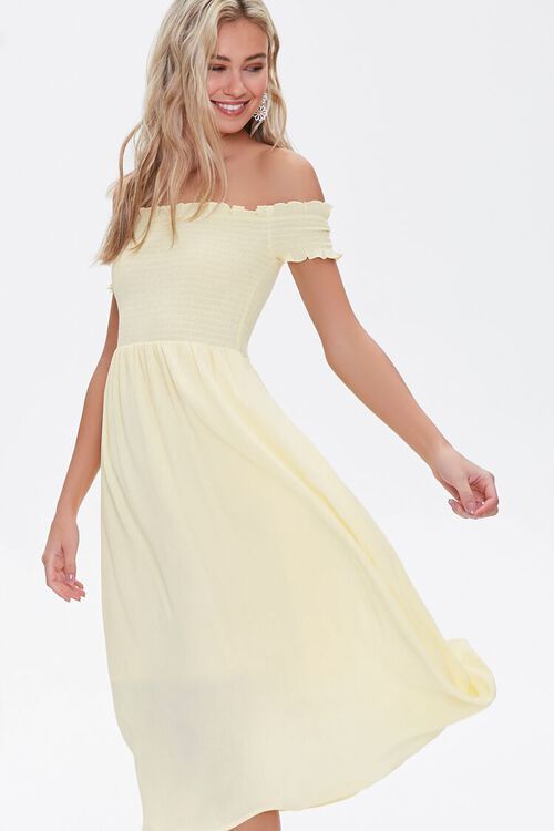 Smocked Off-the-Shoulder Dress | Forever 21 (US)