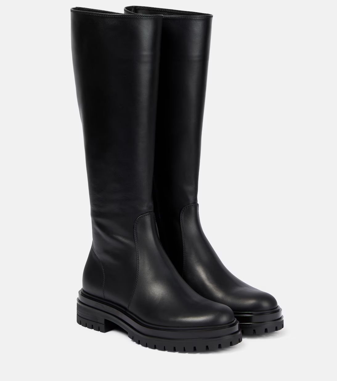 Knee-high leather boots | Mytheresa (UK)