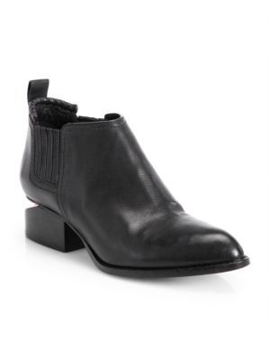 Kori Pebble-Leather Ankle Boots | Saks Fifth Avenue