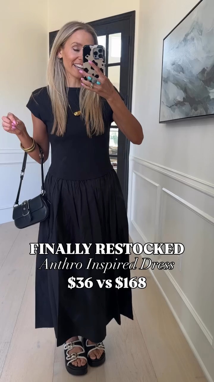 🤍SCROLL TO SHOP🤍

FINALLY RESTOCKED the Anthro lookalike dress for $36 vs $168 👀🖤🤭💃 