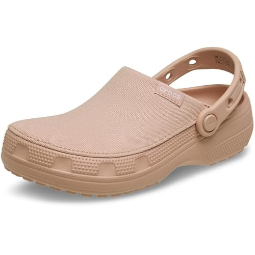 Crocs Unisex Classic Crafted Canvas Clogs Pink Caramel Men 4/Women 6 Medium | Amazon (US)