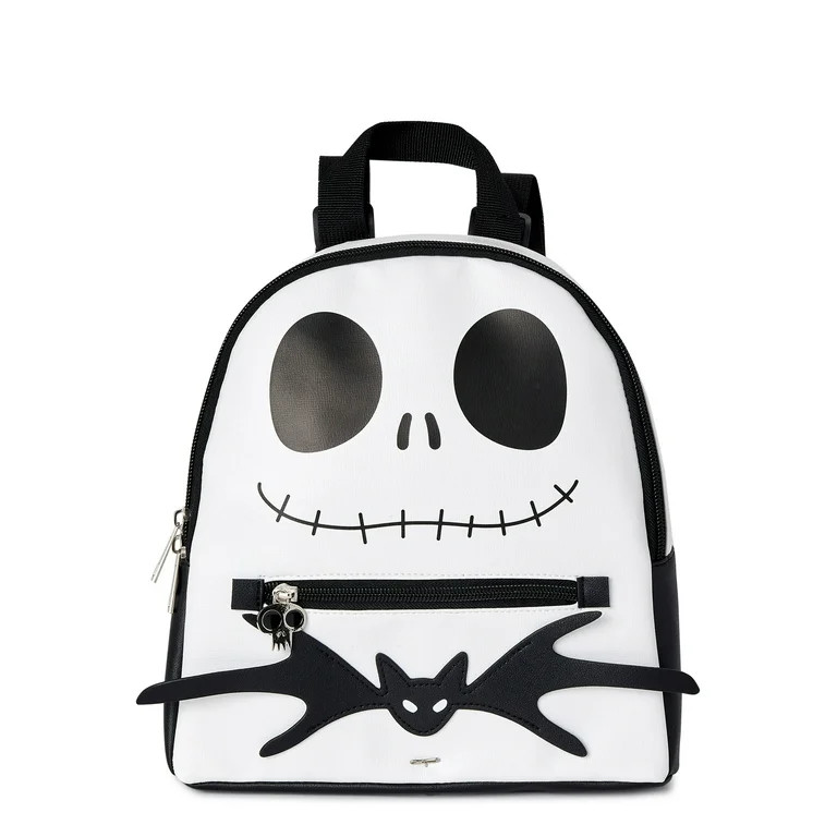 Disney The Nightmare Before Christmas Jack Skellington Women’s Mini Backpack White Black - Walm... | Walmart (US)