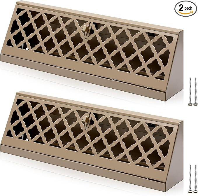 Blulu 2 Pieces 18 Inch Baseboard Register Duct Opening Size Modern Design Vent Covers for Home Fl... | Amazon (US)