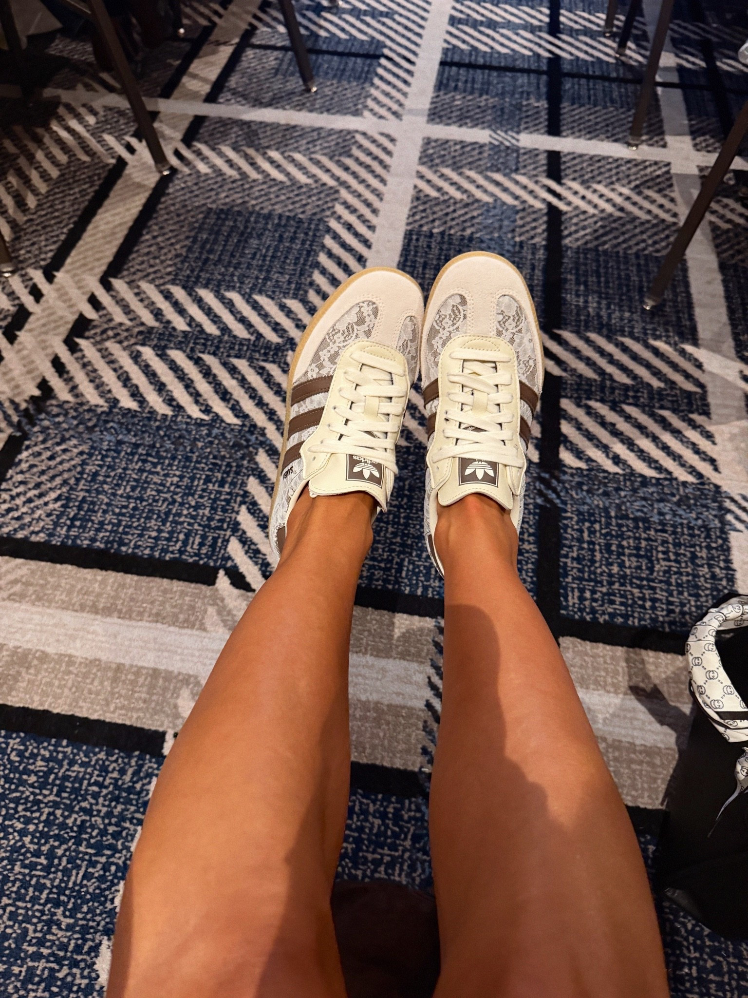 Loving my new Sambas!!!!! 
Chocolate brown, lace

#LTKCon #LTKootd #LTKSeasonal