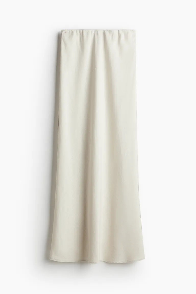 Long Skirt - Light beige - Ladies | H&M US | H&M (US + CA)