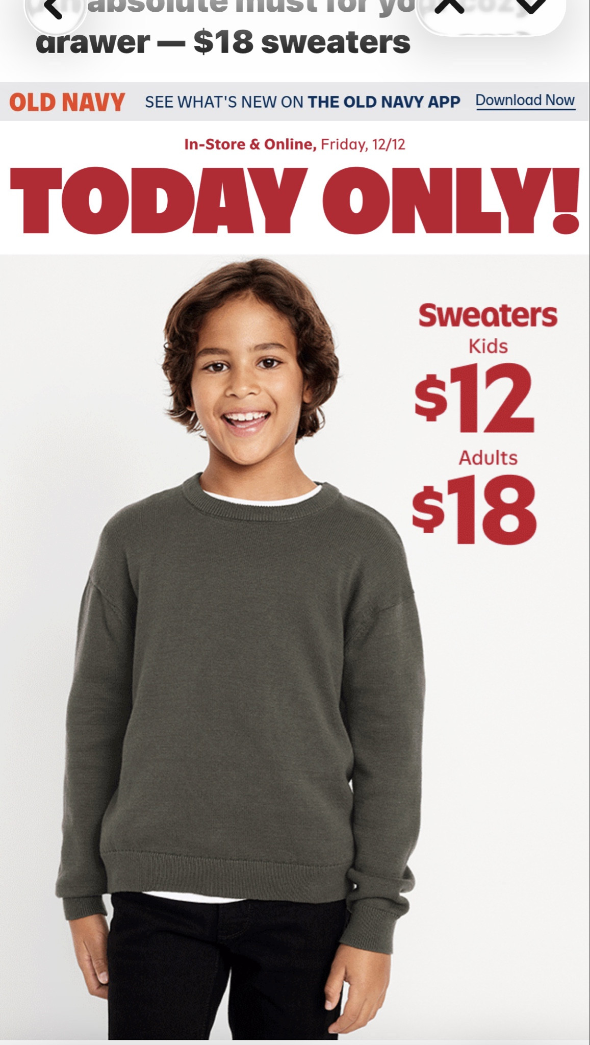 Deal of the Day → $12–$18 sweaters.
Cute, cozy, affordable — don’t miss this one.
Everything is linked on my LTK 🤍

#ShoppingWithPriiincesss #Atlantamom #Atlantabloggers #Atlantablogger #AtlantaCreator #Atlantacontentcreators #Atlantacontentcreator #sweaterstyle #LTKFinds


#LTKSaleAlert #LTKHoliday #LTKGiftGuide