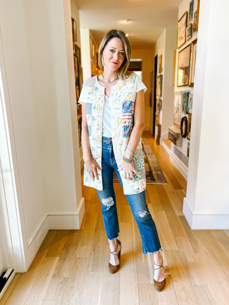 Vintage Quilt Vest | Brooke Wright Designs