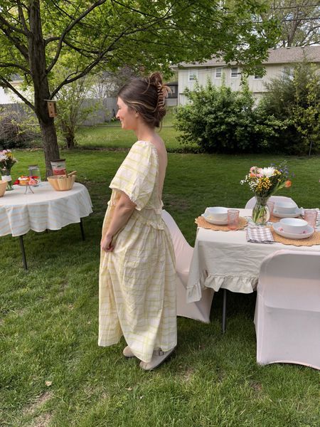 wearing an 8 aus, love the fit and style of this dress, runs oversized, could size down

Garden party, spring dress, summer dress 

#LTKhome #LTKSeasonal #LTKparties
