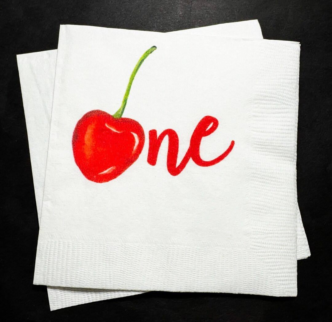 Cherry Birthday Cherry First Birthday Summer Birthday Cherry on Top Pink Red Birthday Cocktail, L... | Etsy (US)