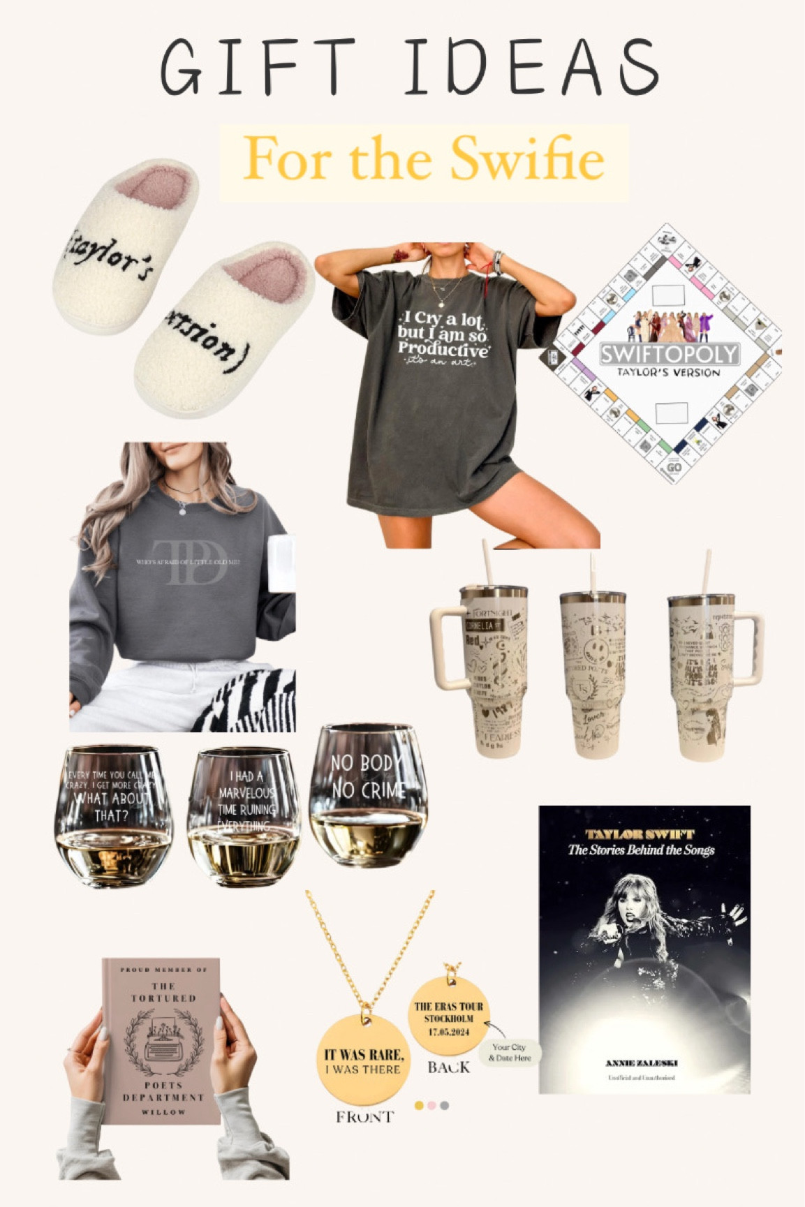 Gifts for the swiftie 
Taylor swift 
Gift for her 
Gift ideas 

#LTKFindsUnder50 #LTKKids #LTKGiftGuide