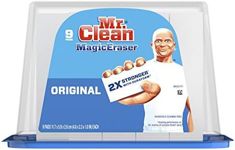 Mr. Clean Magic Eraser Original, Cleaning Pads with Durafoam, 9 Count | Amazon (US)