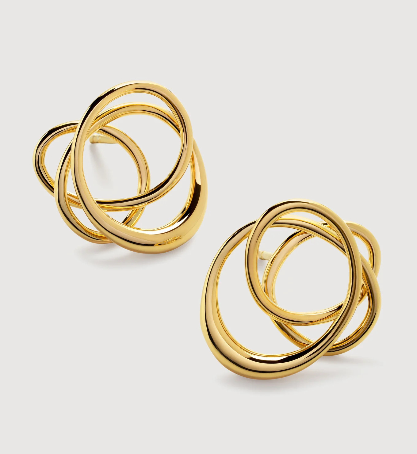 Nura Wrap Stud Earrings | Monica Vinader (Global)