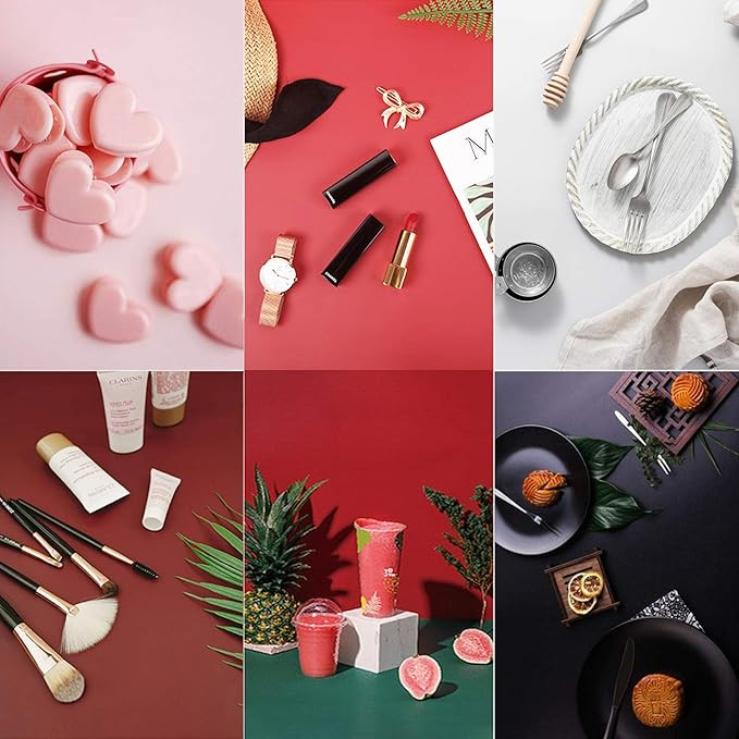 iProtech 3PCS 6Patterns Double-Sided Photography Background Paper, Waterproof Reusable 34x23in Fl... | Amazon (US)