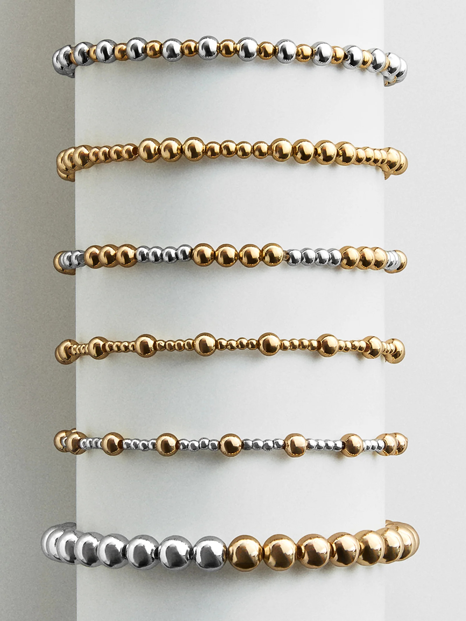 Chelsea Pisa Bracelet - 3MM/4MM Grouped Gold Pisa | BaubleBar