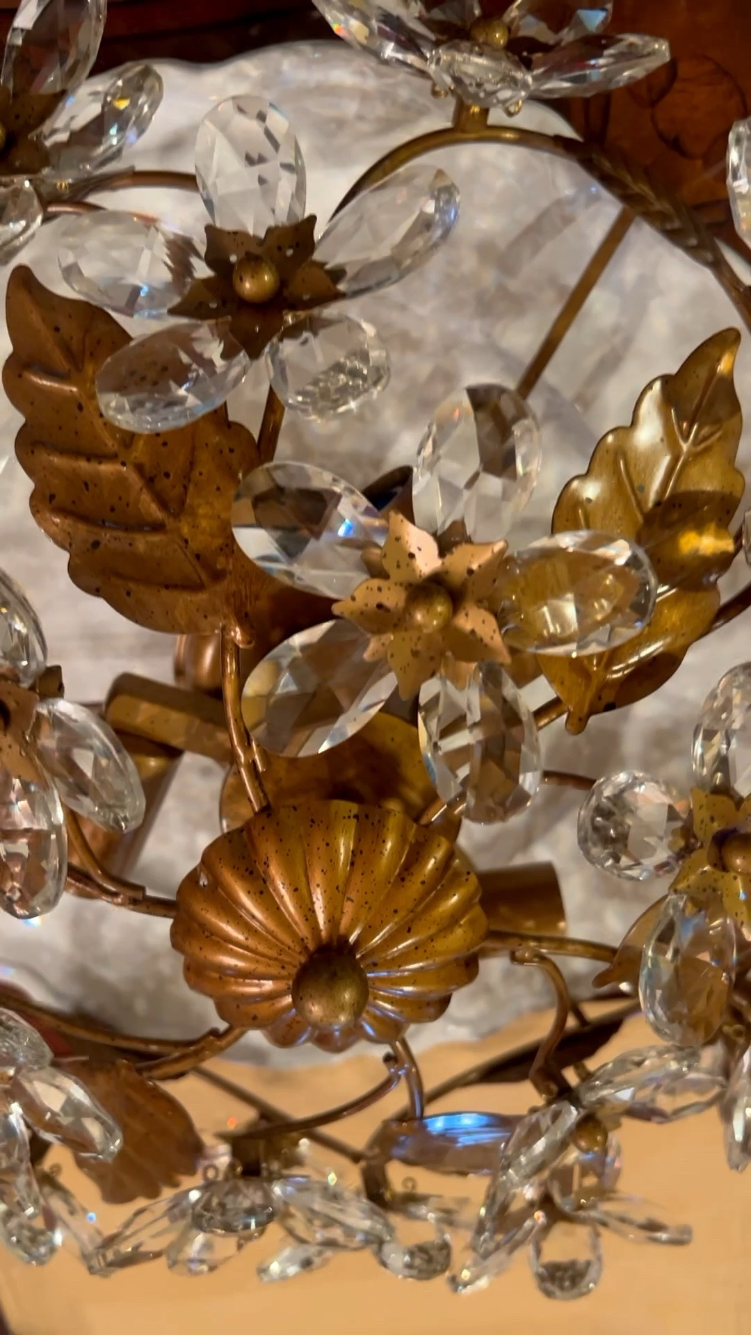 Antique gold leaf and flower ceiling fan
Chandelier fan
Grandmillenial
Amazon finds
Home decor
Light fixture

#LTKHome