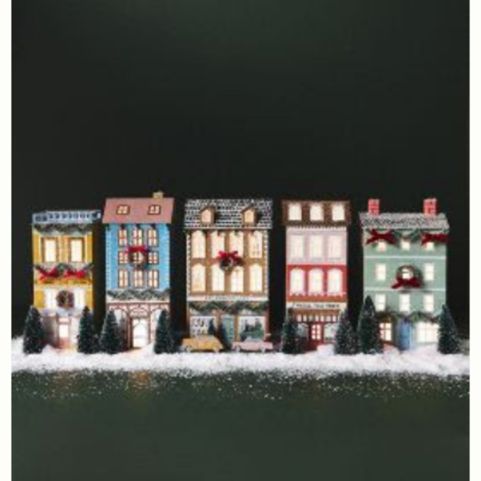 The most adorable Christmas village is 30% off right now yall!!! I got all 5 and the car 🥹☺️😍 @anthropologie 

#LTKSeasonal #LTKHoliday #LTKhome
