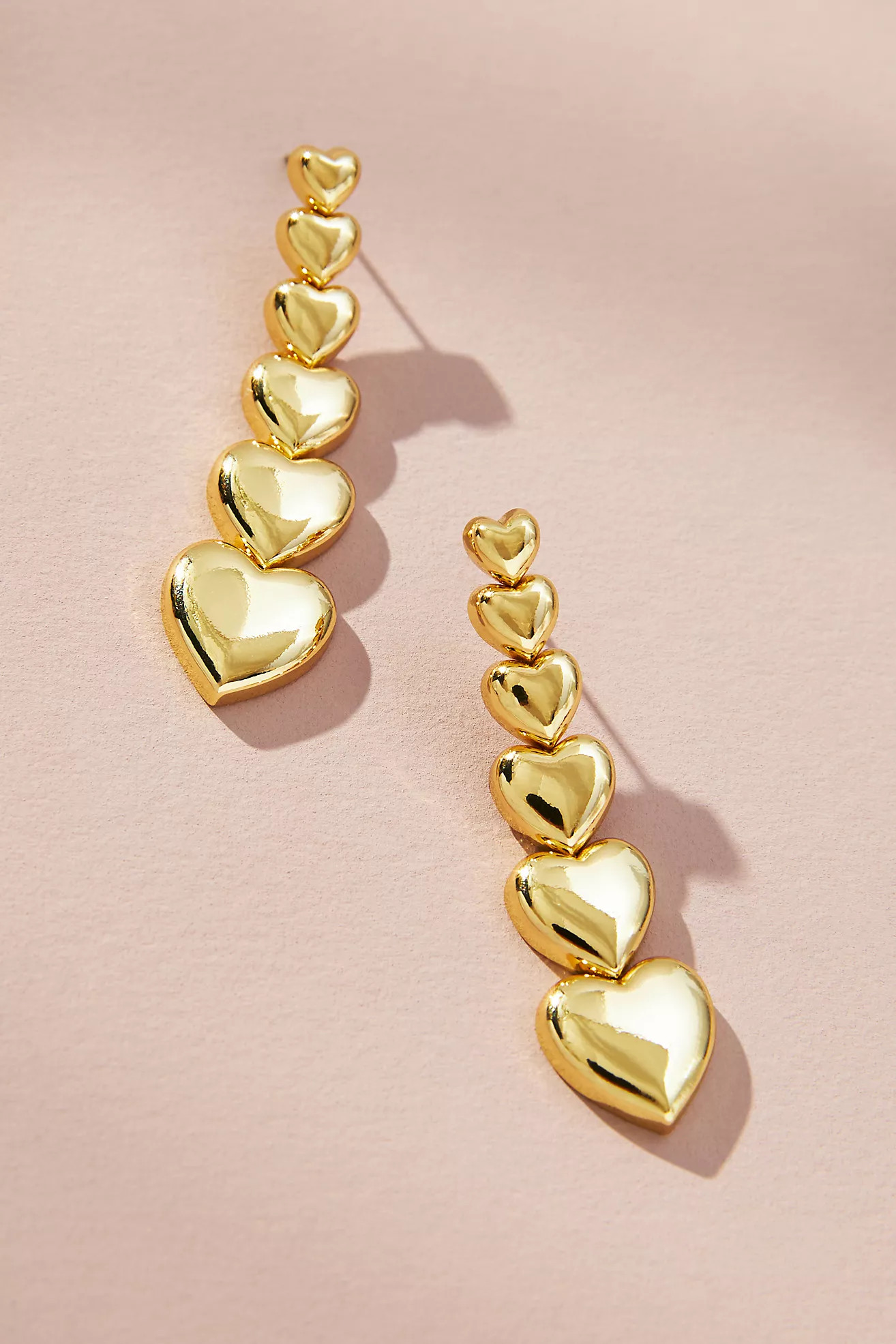 BaubleBar Marietta Graduated Heart Drop Earrings | Anthropologie (US)