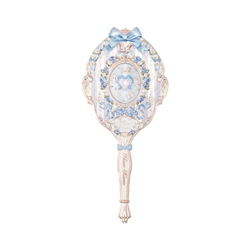 Flower Knows Bunny Garden Collection Hand Mirror,Vintage Portable Handheld Mirror,Fancy & Pretty Princess Mirror with Long Handle,Gift for Girls(Cloudy Blue) | Amazon (US)