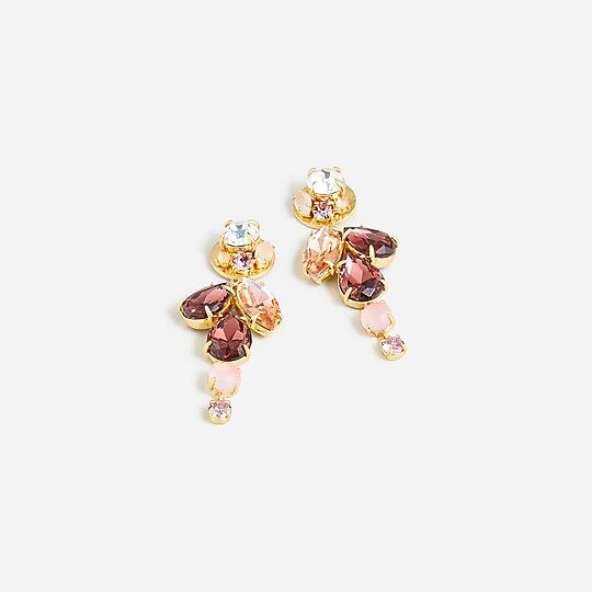 Crystal cluster earrings | J.Crew US