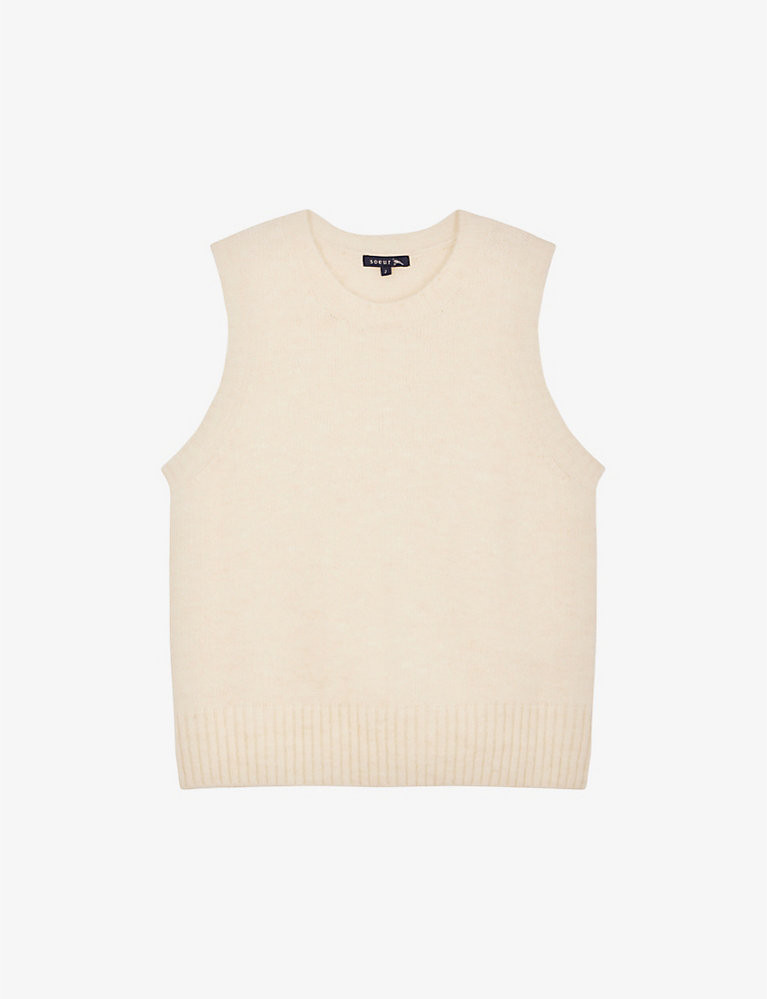 Namaste ribbed-collar stretch-knitted sweater vest | Selfridges