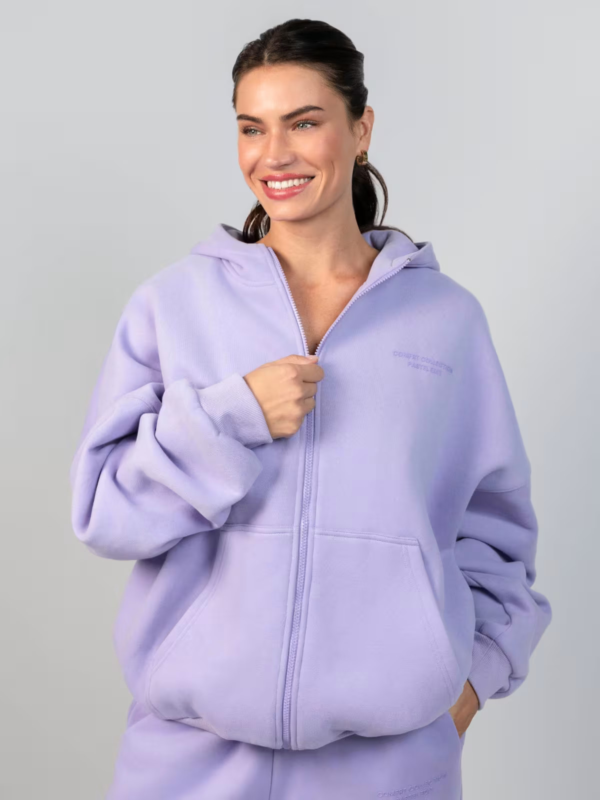 Pastel Zip Hoodie | Comfrt