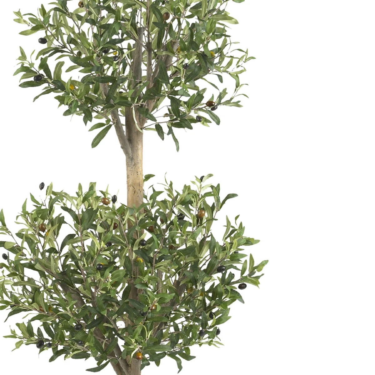 53'' Faux Olive Tree Topiary in Pot | Wayfair North America