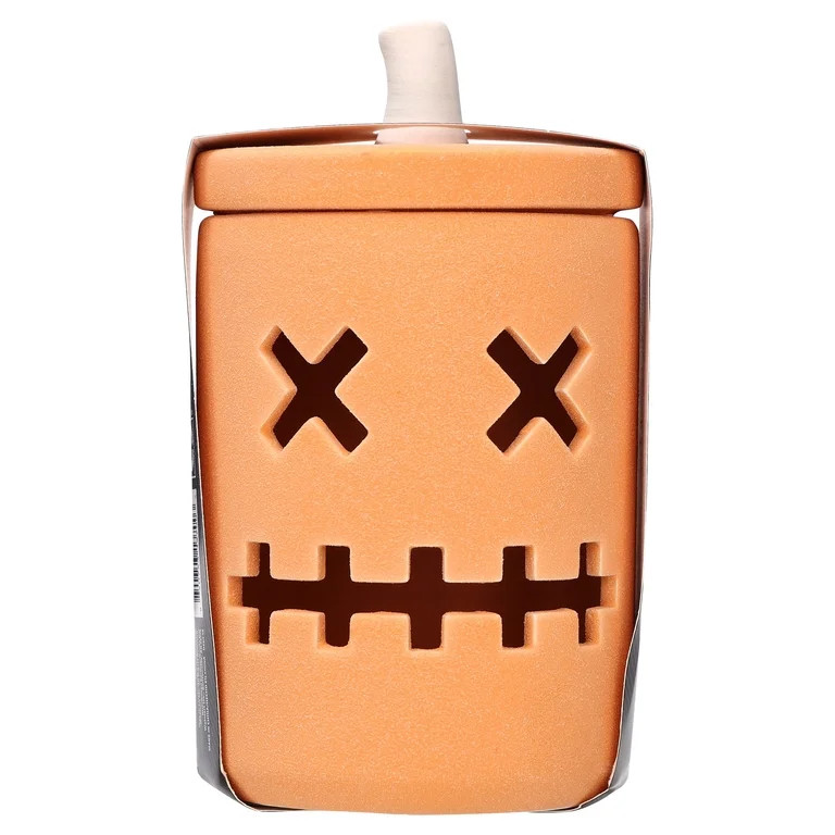 Ceramic Jack-o'-Lantern Jar, Orange, 8.75", Halloween by Way To Celebrate | Walmart (US)