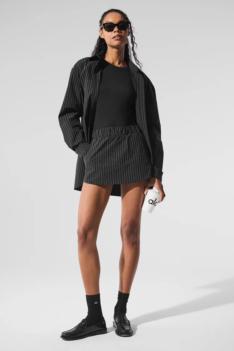 Pinstripe Daylight Mini Skirt | Alo Yoga