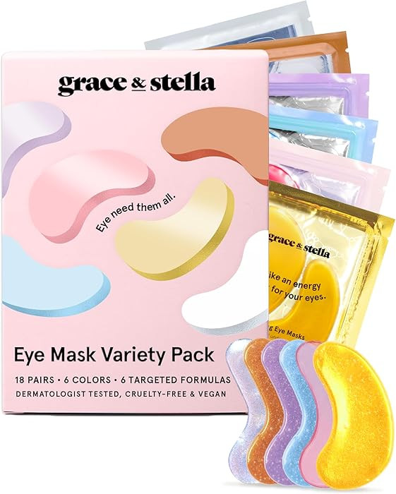 grace & stella Under Eye Mask Variety Pack - 18 Pairs of Under Eye Patches for Puffy Eyes - With ... | Amazon (CA)