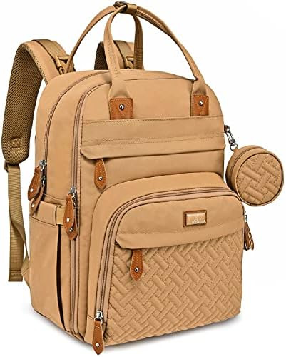 Diaper Bag Backpack, BabbleRoo Baby Nappy Changing Bags Multifunction Waterproof Travel Back Pack wi | Amazon (US)