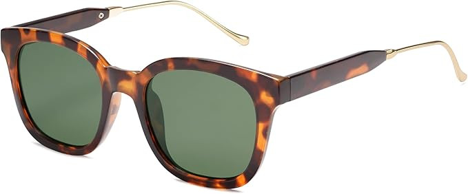 SOJOS Classic Square Polarized Sunglasses Womens Mens Retro Trendy Shades UV400 Sunnies SJ2050 | Amazon (US)