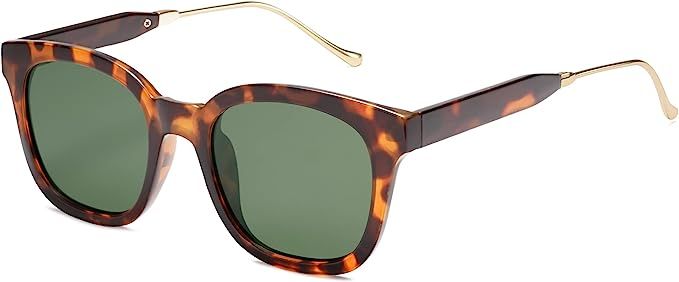 SOJOS Classic Square Polarized Sunglasses Womens Mens Retro Trendy Shades UV400 Sunnies SJ2050 | Amazon (US)