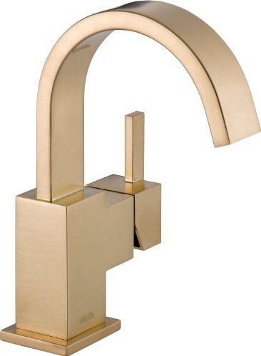 Delta Faucet 553LF-CZ Vero Single Handle Centerset Bathroom Faucet, Champagne Bronze | Amazon (US)