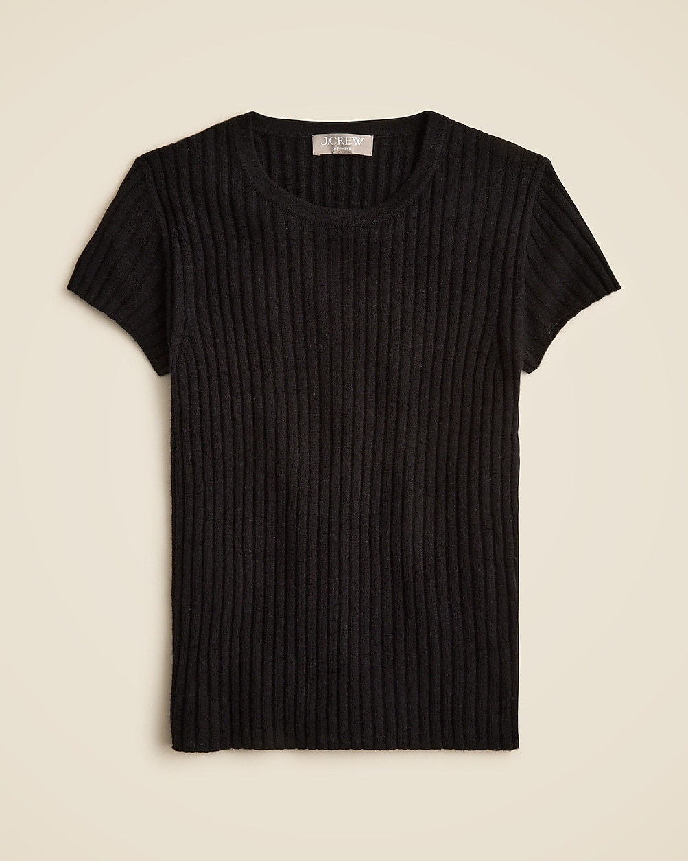 New ribbed featherweight cashmere T-shirt | J. Crew US
