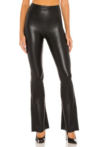 Commando Faux Leather Flared Pant in Black from Revolve.com | Revolve Clothing (Global)