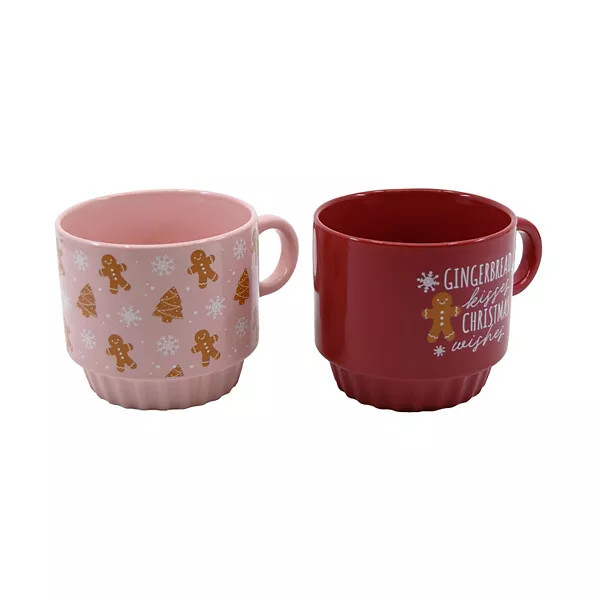 St. Nicholas Square® 4-Piece Holiday House Stacking Mug Set | Kohl's