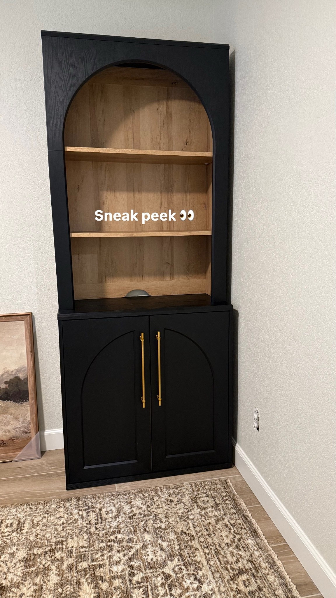 Sneak peek at Greg’s office! I love these storage cabinets with functional hidden storage at the bottom and shelving at the top! 
We bought two of them that will go behind his desk. 

Stay tuned for a full reveal!

#LTKHome #LTKSaleAlert