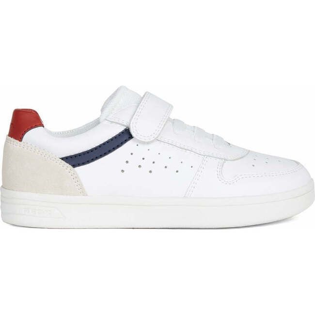 Geox | Low Cut Nappa Kids Sneakers (White, Size 30) | Maisonette | Maisonette